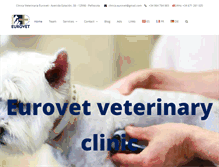 Tablet Screenshot of clinicaeurovet.com
